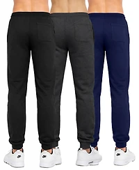 Blue Ice Men's Big & Tall Regular-Fit Jogger Sweatpants, 3-Pack