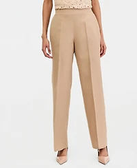 Kasper Women's Linen-Blend Pull-On Pants