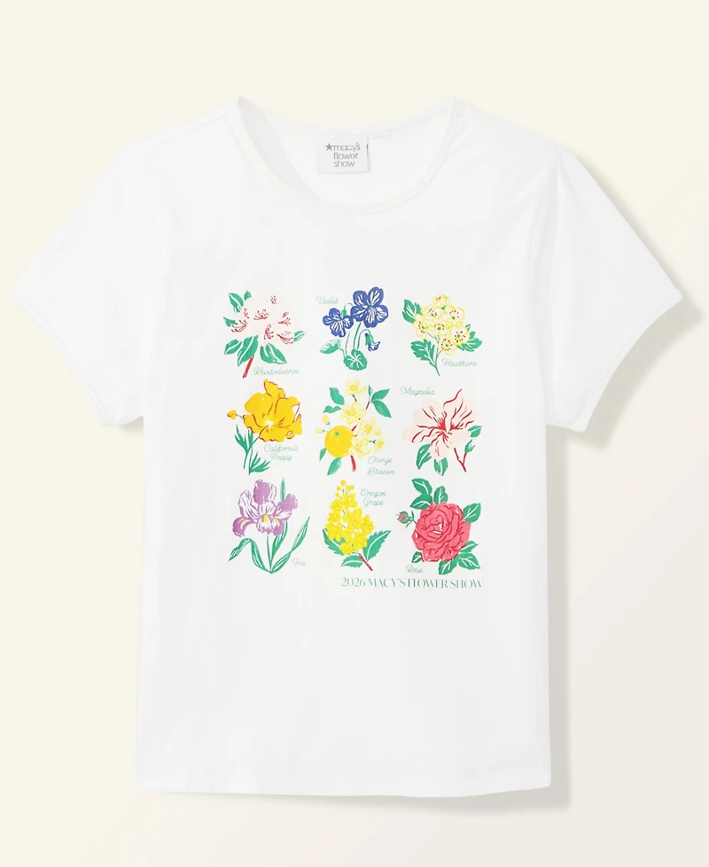 Macy's Flower Show Women's Short-Sleeve State Flowers T-Shirt