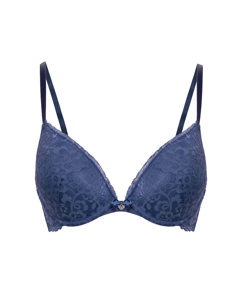 Hunkemoller Women's Marine Padded Underwired Push-Up Bra