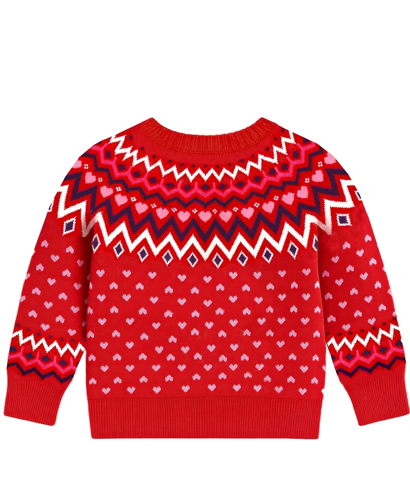 Kate Mack Girls' 2T-6X Hello Kitty Fair Isle Sweater