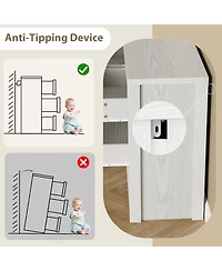 gaomon 7 Drawer Dresser for Bedroom, Wide Modern Chest of Drawers, Large Wood Dresser Wooden Storage Organizer for Living Room