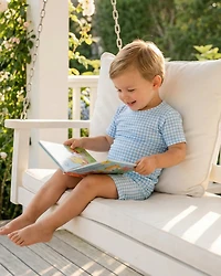 Motette Baby Boys Harbor Gingham Pajama Set