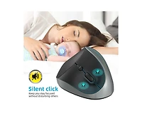 Risokeys 2.4G Wireless Ergonomic Vertical Mouse, 6 Buttons 3 Dpi Levels, Silent Click for Carpal, Comfortable Grip for Office, Gaming, Pc, Mac