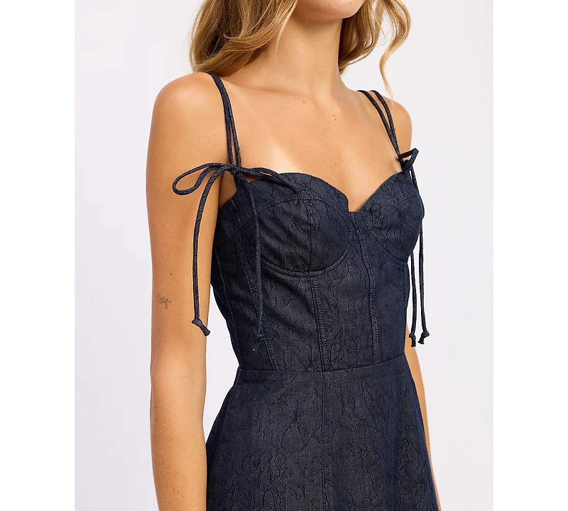 En Saison Women's Darby Bustier Neck Midi Dress