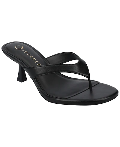 Journee Collection Women's Danielle Kitten Heel Flip Flop Sandals
