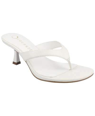 Journee Collection Women's Danielle Kitten Heel Flip Flop Sandals