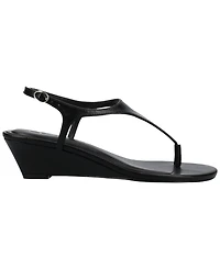 Journee Collection Women's Kathryn Ankle Strap Low Wedge Sandals