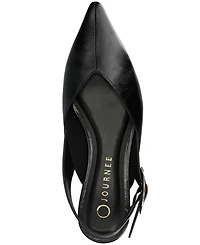 Journee Collection Women's Jacqueline Slingback Ankle Buckle Flats
