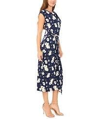 Msk Women's Boat Neck Midi Dress