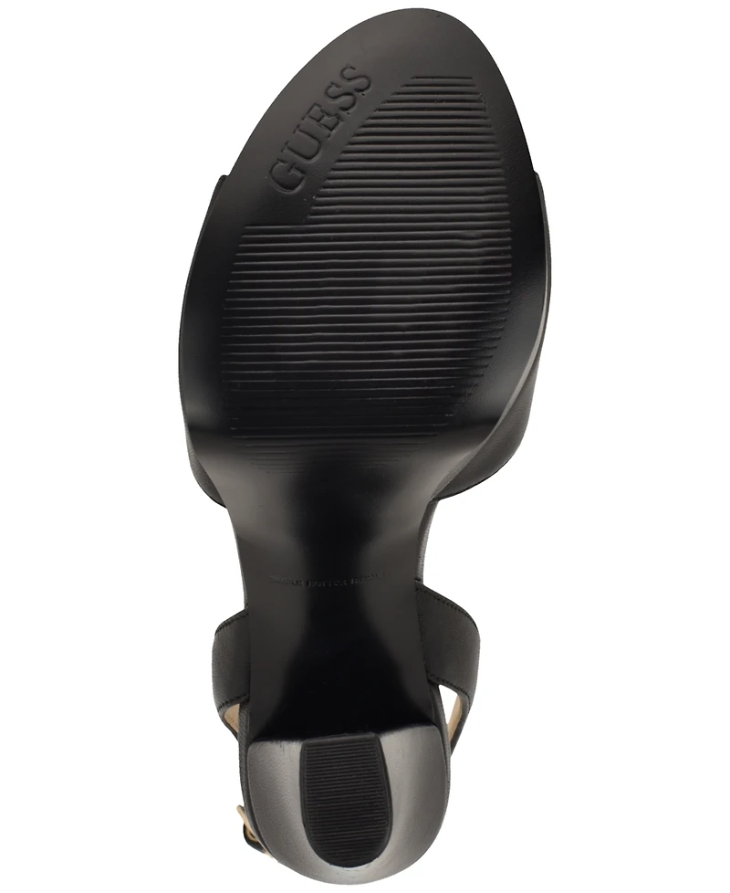 Guess Women's Hitten High Block Heel Platform Sandals