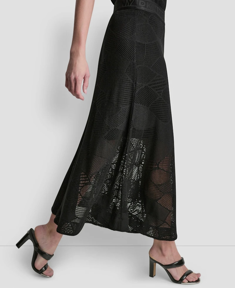 Dkny Women's Croton Lace A-Line Skirt