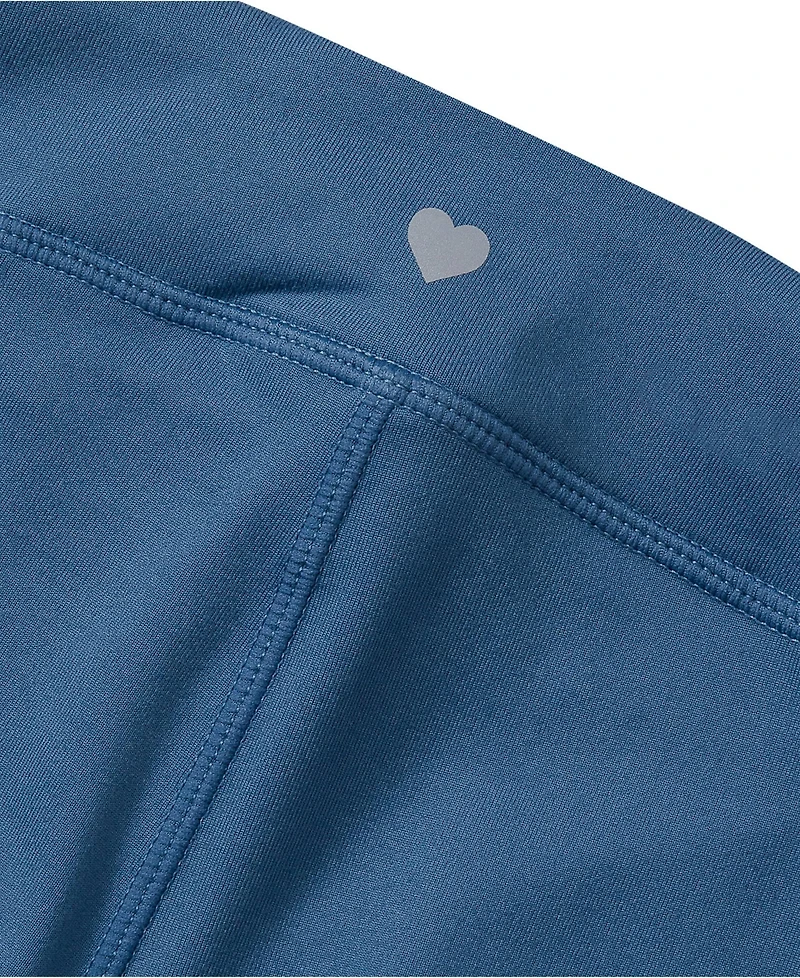 Lands' End Girls High Waisted Active Flare Leggings