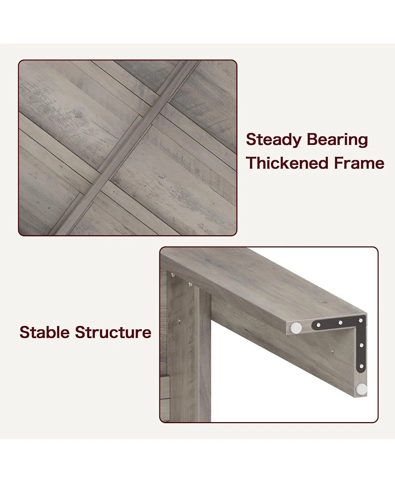 Gaomon Kitchen Dining Table for 4-6 Farmhouse Dinner Kitchen Table for Dining Room, Home Office, Living Room