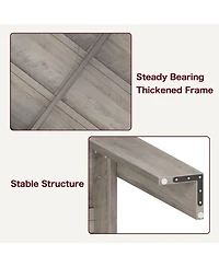 Gaomon Kitchen Dining Table for 4-6 Farmhouse Dinner Kitchen Table for Dining Room, Home Office, Living Room