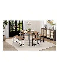 Gaomon Kitchen Table 5 Piece Extendable Dining Table Set For 4 To 8 Modern Space Saving Kitchen Table