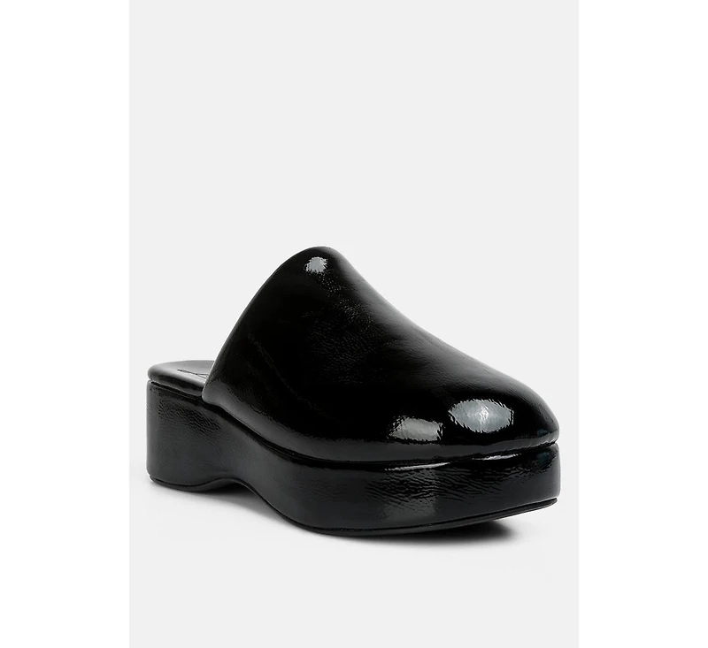 Olori Solid Platform Slip On Mules