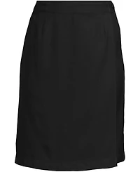 Lands' End Women's Solid A Line Tab Top of Knee Skort