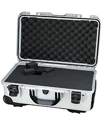Nanuk 935 wheeled Nk 7 waterproof case with foam for Dslr, lenses, and flash, silver.