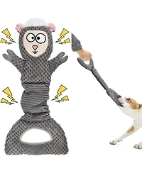Aostirmotor Multi-Functional Sheep Dog Toy with Squeaker & Crinkle