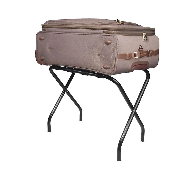 Kings Brand Furniture Folding Luggage Rack with Nylon Straps