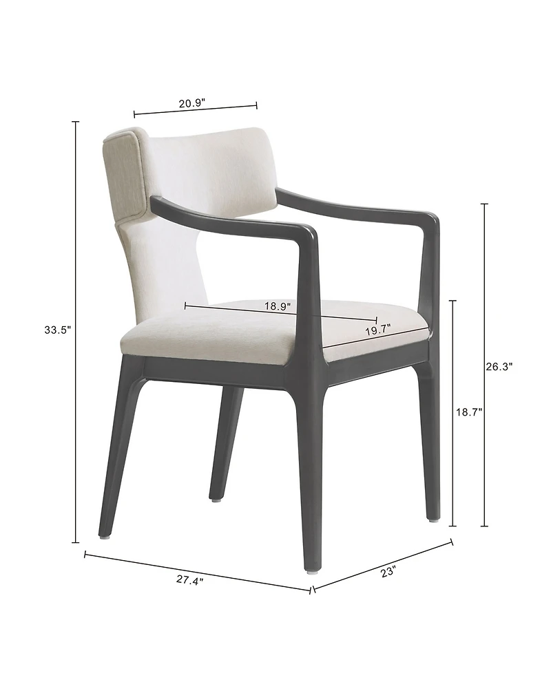 Eloria 33.5" Chenille Upholstered Dining Side Chair