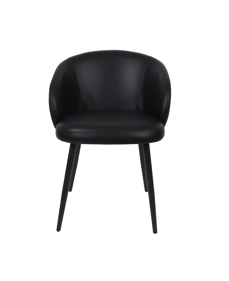 Looma Faux Leather Upholstered Dining Side Chairs, Set of 2