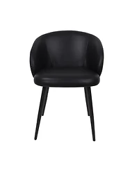 Looma Faux Leather Upholstered Dining Side Chairs, Set of 2