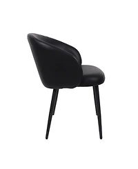 Looma Faux Leather Upholstered Dining Side Chairs, Set of 2