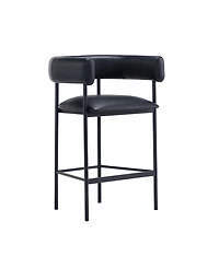 Onda 35.8" Faux Leather Upholstered Counter Stool