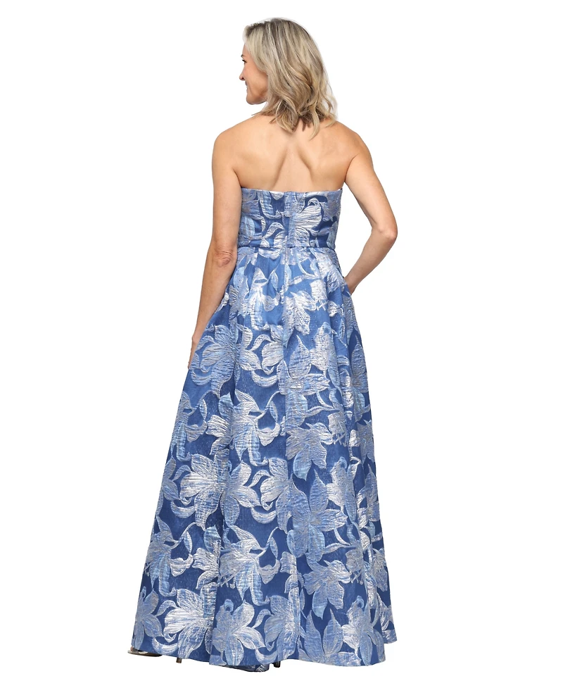 Alex Evenings Women's Cold-Shoulder Strapless Ball Gown