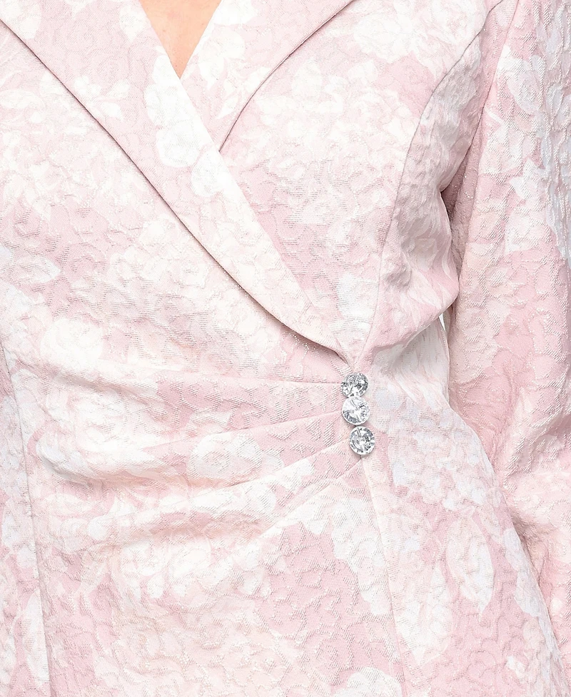 Alex Evenings Women's Printed Jacquard Top