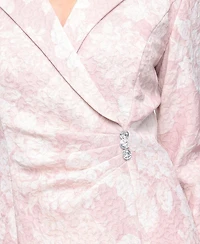 Alex Evenings Women's Printed Jacquard Top