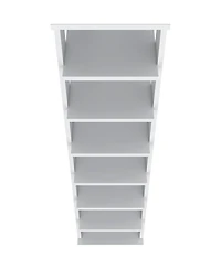Fm Furniture Ivonny 7-Tier Tall Vertical Shoe Rack, Freestanding Organizer with Open Shelves