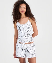 Just Polly Juniors' Lace-Trim Loungewear Camisole