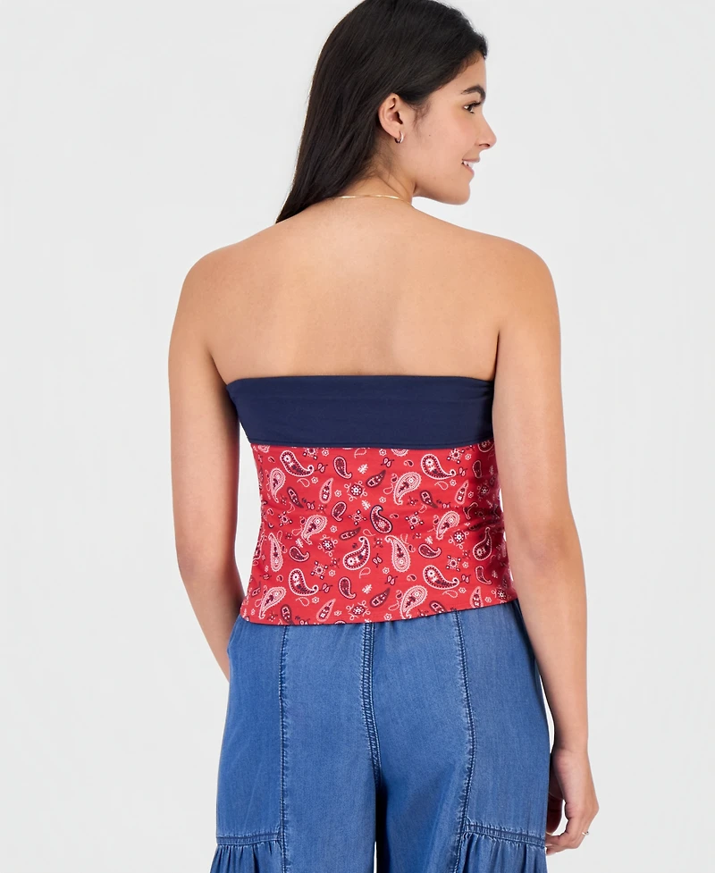 Madden Girl Juniors' Printed Reversible Tube Top