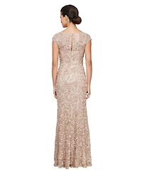 Alex Evenings Petite Soutache Sweetheart Neck Ball Gown