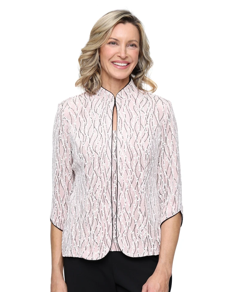 Alex Evenings Petite Jacket and Top Set