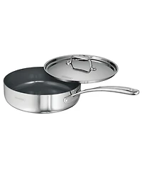 Tramontina Utsava Tri-Ply Clad Stainless Steel 2.9-Quart Covered Deep Saute Pan