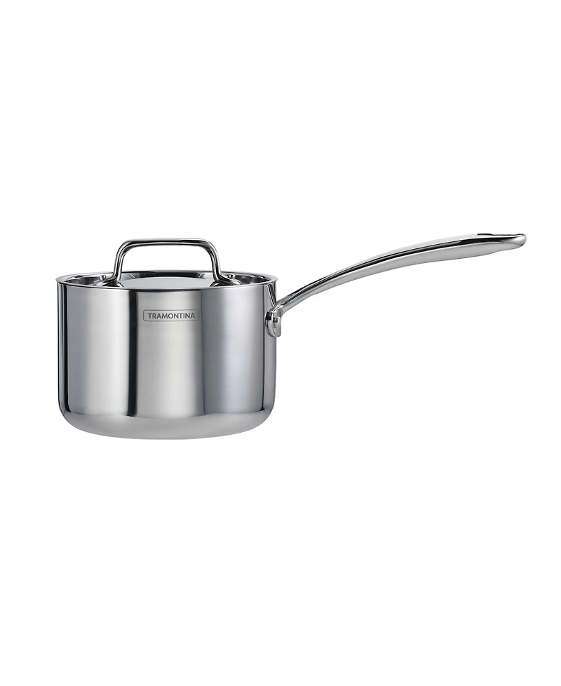 Tramontina Utsava Tri-Ply Clad Stainless Steel 2.2-Quart Covered Saucepan