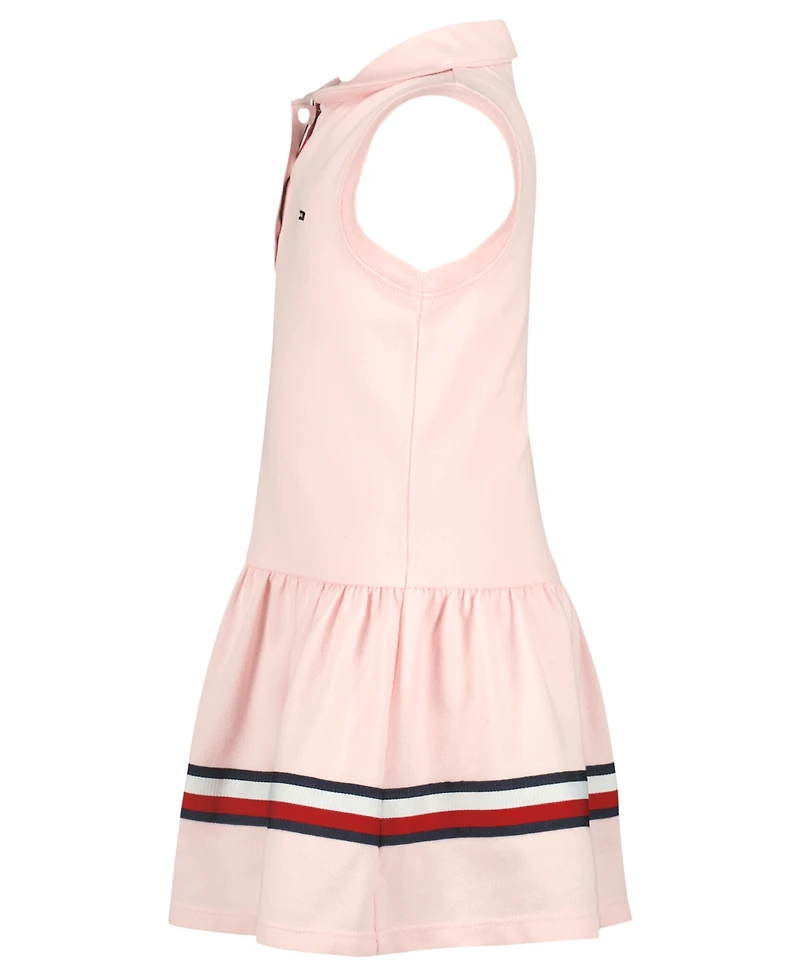 Tommy Hilfiger Girls' Toddler 2T-4T Sleeveless Union Polo Dress