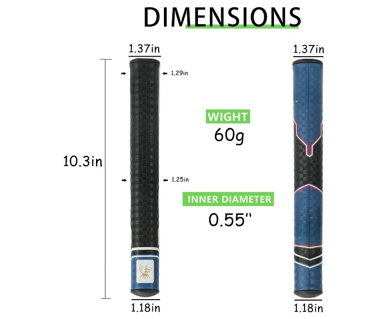 Wosofe Golf Putter Grip Lightweight and Comfortable Advanced Texture Control High-feedback Stroke Enhancement Soft & Tacky Superi