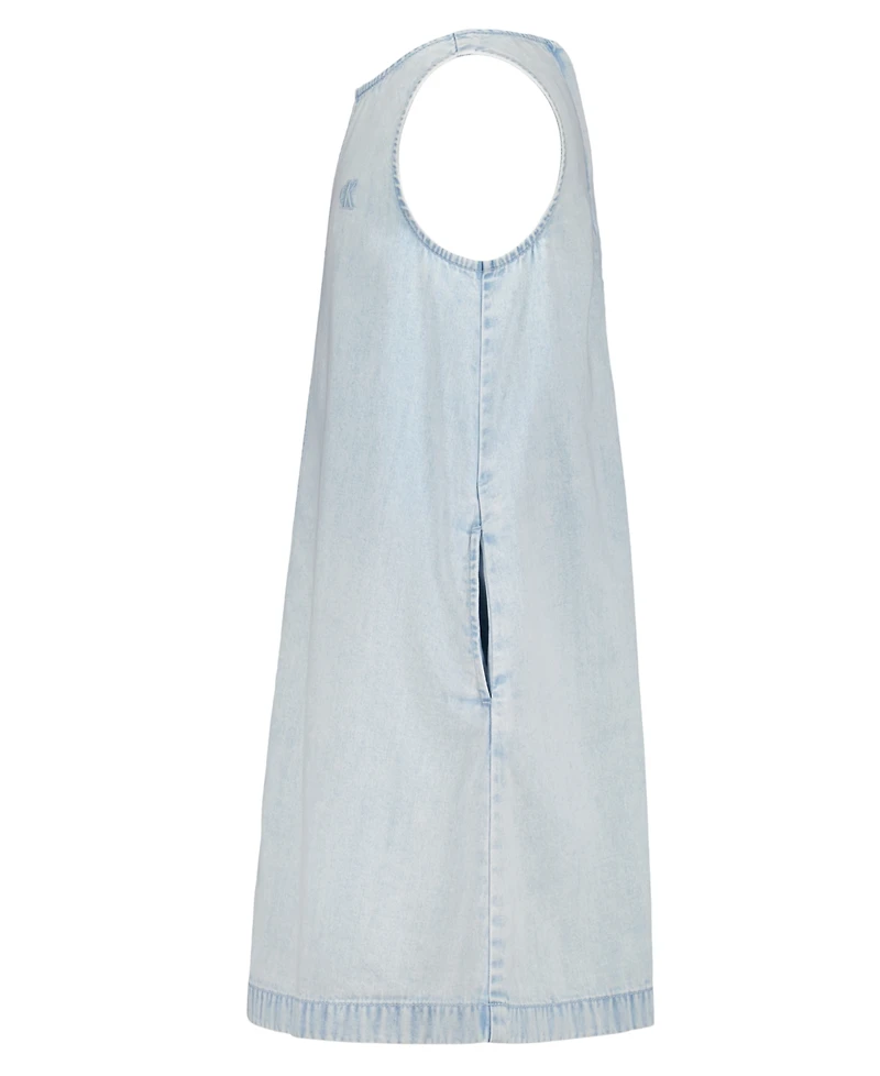 Calvin Klein Girls' 7-16 Round Neck Sleeveless Dress