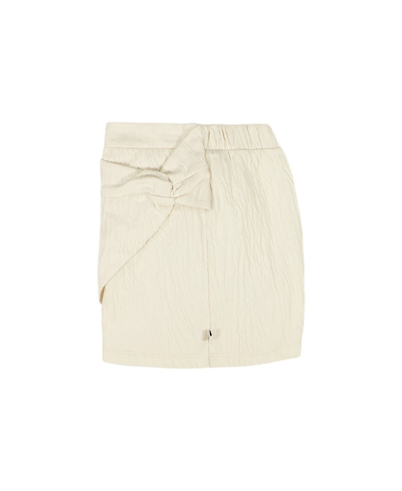 Calvin Klein Girls' 7-16 Elastic Waistband Wrap Skort