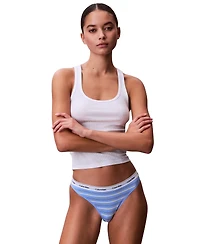 Calvin Klein Women's Modern Logo Thong Underwear QD5043