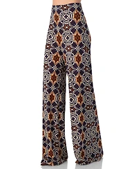 Ivonne Women's Wide-Leg Patterned Palazzo Trousers