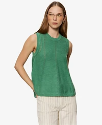 Sanctuary Petite Crewneck Sleeveless Sweater