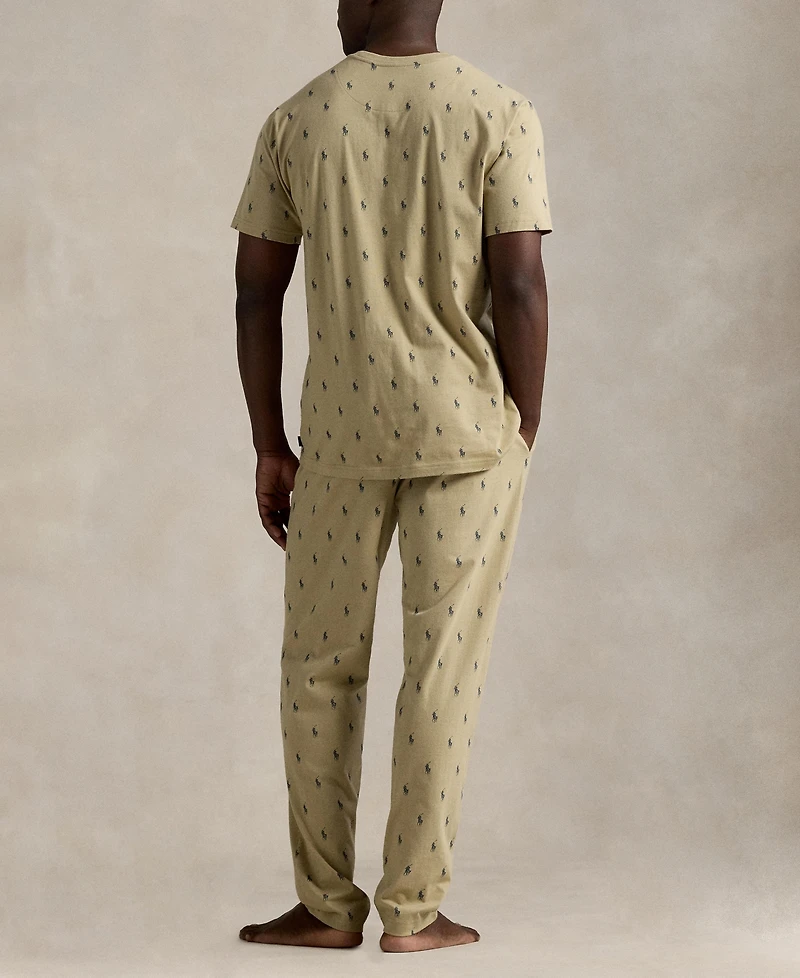 Polo Ralph Lauren Men's Crewneck T-Shirt and Pajama Pants, 2-Piece Set