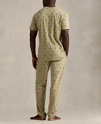 Polo Ralph Lauren Men's Crewneck T-Shirt and Pajama Pants, 2-Piece Set