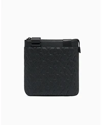 A|X Armani Exchange Men's Tonal All Over Logo Crossbody Bag